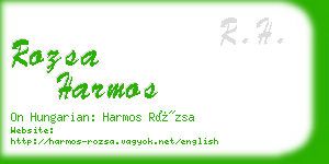 rozsa harmos business card